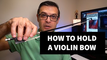 HOW TO HOLD A VIOLIN BOW! Essential Elements for Strings Book I Beginner Series. Free Lesson!