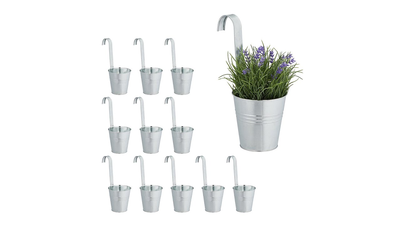 iron hanging planter Tivoli 2-Piece Metal Hanging Planter Set