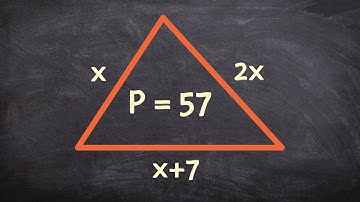 Finding the length of a triangle using algebraic expression and perimeter - Online tutor