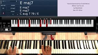 Video thumbnail of "Before I Let You Go (by BlackStreet) - Piano Tutorial"