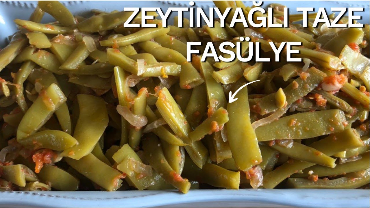 ZEYTİNYAĞLI YEŞİL FASULYE YEMEĞİ TARİFİ ????????ZEYTİNYAĞLI TAZE FASULYE KİLO ALDIRMAZ????ZEYTİNYAĞI SAĞLIK✔️