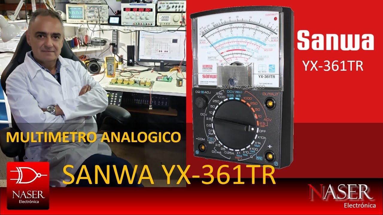 Sanwa YX-361TR. Аналоговый мультиметр с выходным разъёмом; общий обзор от Brain Naser.