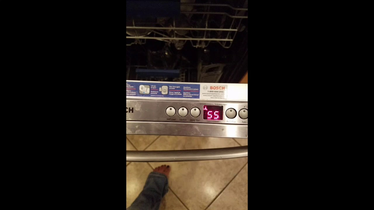 Bosch dishwasher water tap error - YouTube