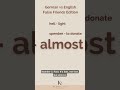 Your English is lying to you in German #falschefreunde #falsefriends