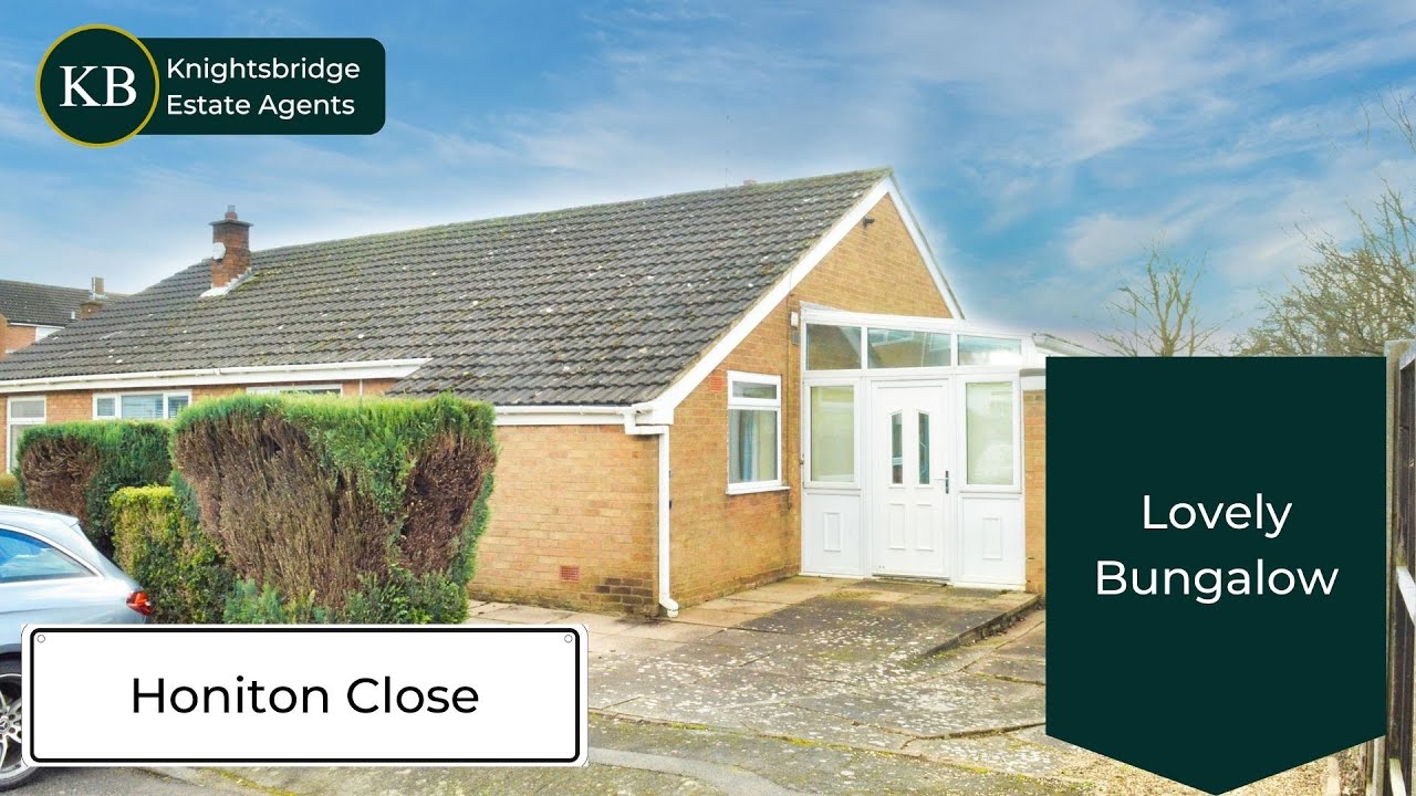 A beautiful bungalow on the Little Hill Estate Honiton Close, Wigston