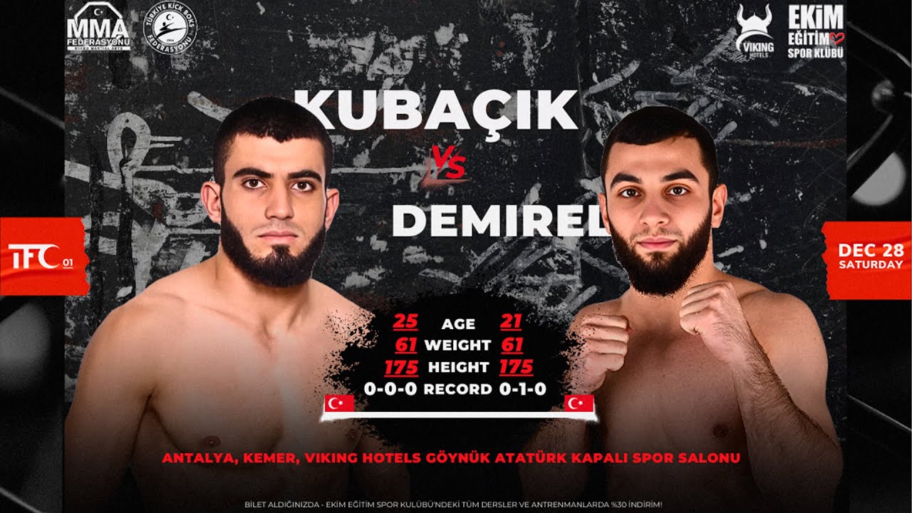 Kubacik vs Demirel | Непростой бой | Zor bir mücadele | TFC 01