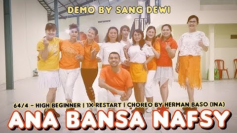 Ana Bansa Nafsy Line Dance | High Beginner | Choreo By Herman Baso (INA) | Demo by Sang Dewi