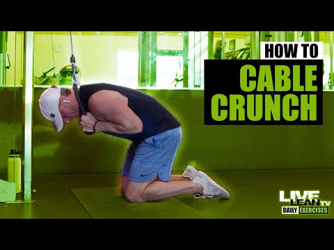 How To Do A KNEELING HIGH CABLE CRUNCH | Exercise Demonstration Video and Guide