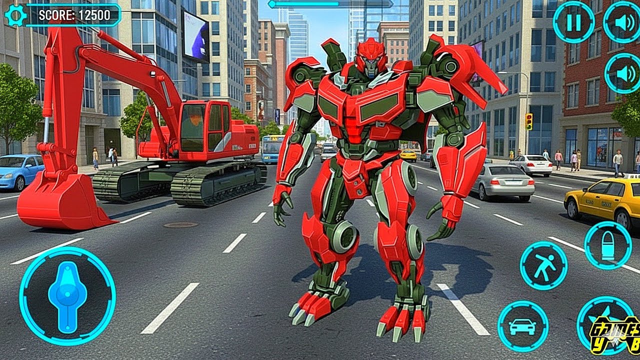 Excavator Robot transformers: Mech Multiple Transform Game Part 8 - Android Gameplay