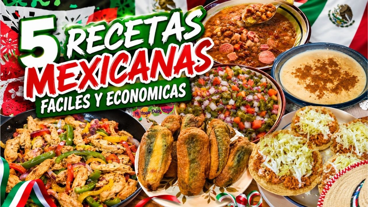 🇲🇽 5 RECETAS MEXICANAS TAN RICAS Y FÁCILES PARA LA SEMANA 🇲🇽 #mihogardulcehogar #recetasmexicanas