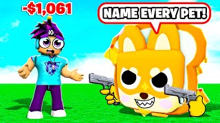 Answer Every Pet Simulator X Question... Or Pay