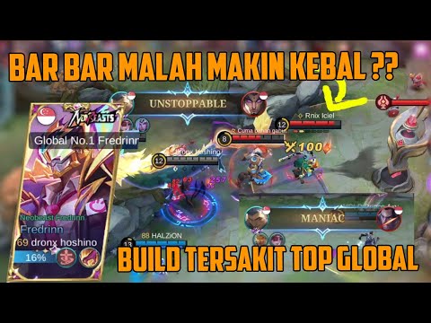 HAMPIR SAVAGE !! Ngekill Cuma 1 Hit Pusing Kepala, MLBB Build Hyper Fredrinn Top 1 Global MLBB @primaoktavian7562