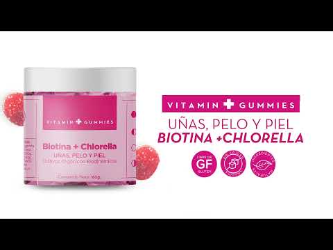 Nuevas Vitamin Gummies Biotina + Chlorella  | Uñas, cabello y piel