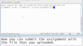 UOW - Submitting an SCSSE assignment on Windows