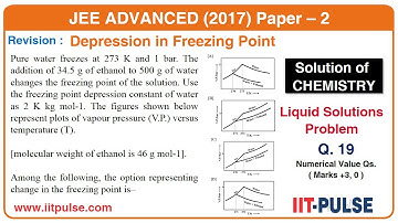 Solution of JEE Advanced 2017 Chemistry (Liquid Solution) Paper-2 Q.19