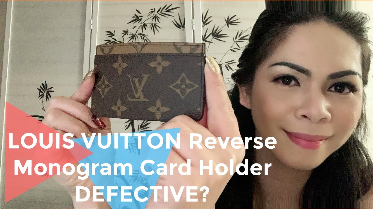 LOUIS VUITTON CARD HOLDER REVERSE DEFECTIVE !!! DEFECTIVE!!! 