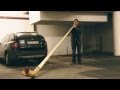 Alphorn im Parkhaus - alphorn in the car park