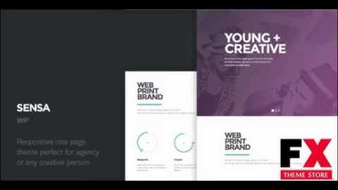 Preview Sensa - One Page Responsive WordPress Theme TFx