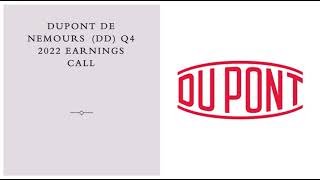DuPont de Nemours $DD Q4 2022 Earnings Call