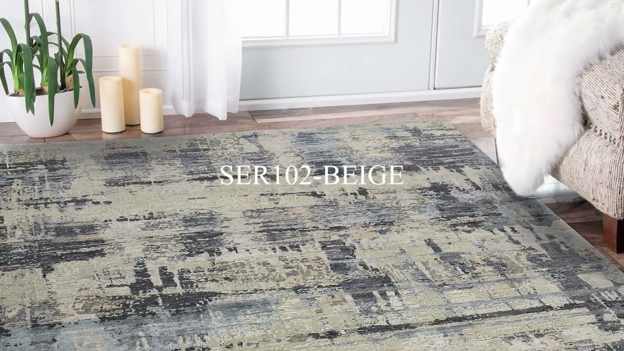 Decorate Your Home Interior with Hand-Knotted Rugs | SER102 BEIGE