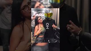 Meet-up with Mia Khalifa and johnysins #shorts #comdey #r15 #ns200 #rs200 status #instagram