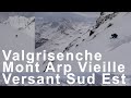 Mont arp vieille versant sudest valle daoste valgrisenche italie ski de randonne montagne topo