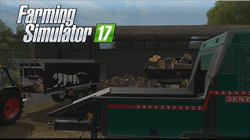 Making woodchips with wheel loader in Farming Simulator 17
