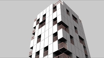 # 251 : Random Block Facade / Rhino Grasshopper Advanced Tutorial