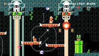リアタマキャッスルコース9Bデイノヨン夢幻城連絡路～詰所金百 by リアルハンタマMK2 🍄 Super Mario Maker ✹Wii U✹ #awl