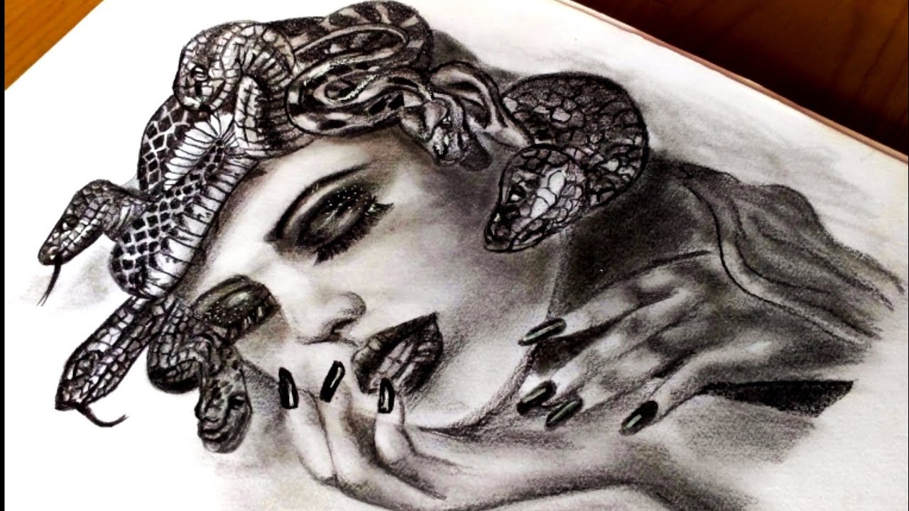 How To Draw Medusa, Step by Step, Drawing Guide, by Dawn - DragoArt
