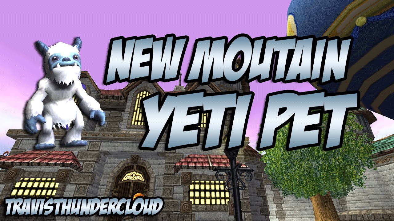 Wizard101 NEW Mountain Yeti Pet YouTube