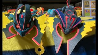 MEGA RAYQUAZA Plushies, green and SHINY Pokémon Center stuffed animals! 