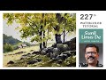 Simple watercolor painting tutorial with easy methods  landscape painting  sunil linus de