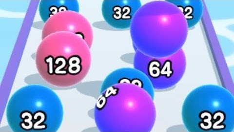 BALL RUN 2048  - All  Levels Gameplay IOS  (Levels 37-42).