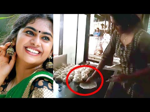 Malayalam Actress Nimisha Sajayan Making Parotta- Viral Video