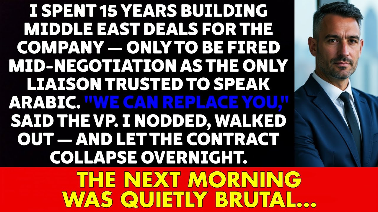 Fired mid-NEGOTIATION, I let the $2.3B DEAL collapse overnight without saying a single WORD