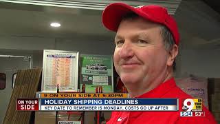 Holiday shipping deadlines