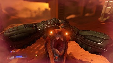 Doom Ultra Nightmare Shotguns Only Clips - level 2, res ops, outside fight
