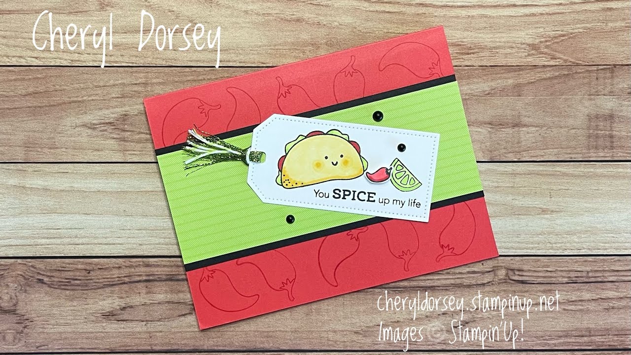 Taco Fiesta Card With an Easy Card Base Design!