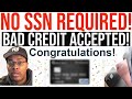 INSANELY HIGH CREDIT LIMIT APPROVED WITH NO SSN OR CREDIT CHECK AT ALL! BAD CREDIT ACCEPTED!