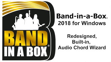 Audio Chord Wizard in Band-in-a-Box® 2018 for Windows