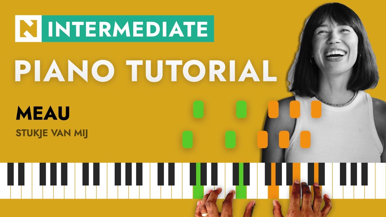 Meau - Stukje van mij 2.1.2 | PIANO TUTORIAL - YouTube