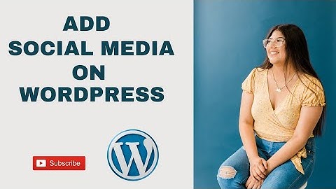 Add social media widget to wordpress