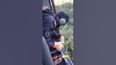 Equipe do Helicóptero da Polícia Civil resgata jovens perdidos em trilha no Sul do Estado