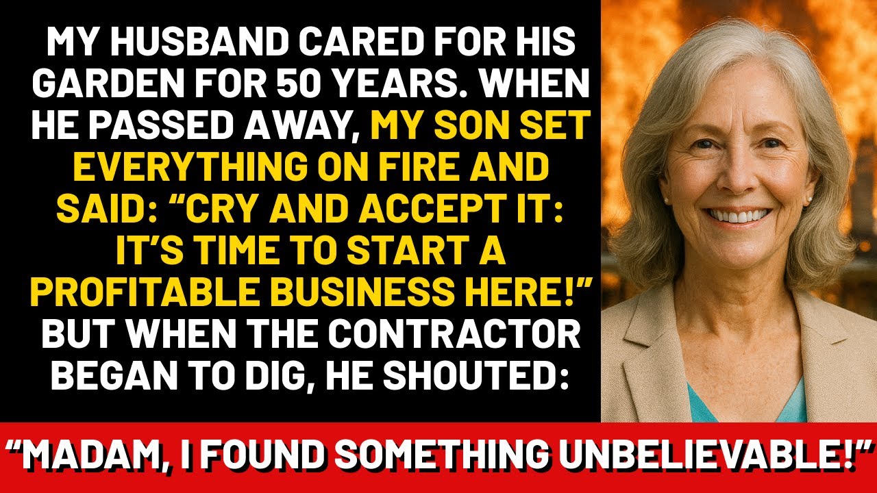 My husband cared for his garden for fifteen years. When he passed away, my son set everything...