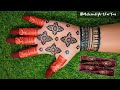 Trying Full hand bridal mehndi stencil/how to use mehndi stencil#mehndistickers#mehndistencil #viral
