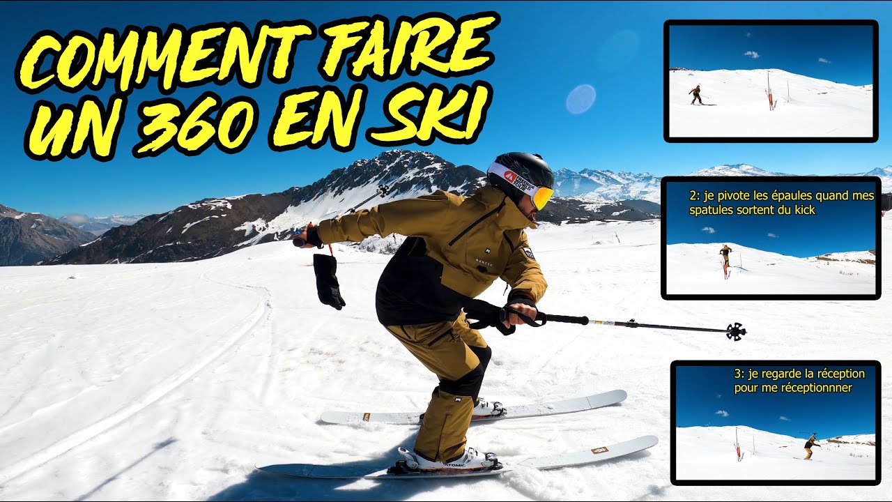 Comment faire un 360 en ski - YouTube