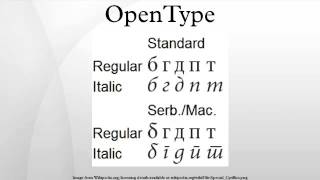 OpenType
