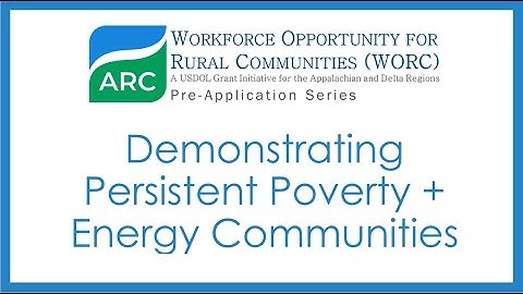 WORC Round 4 Pre-application Video 5: Demonstration of Energy and Poverty Communities