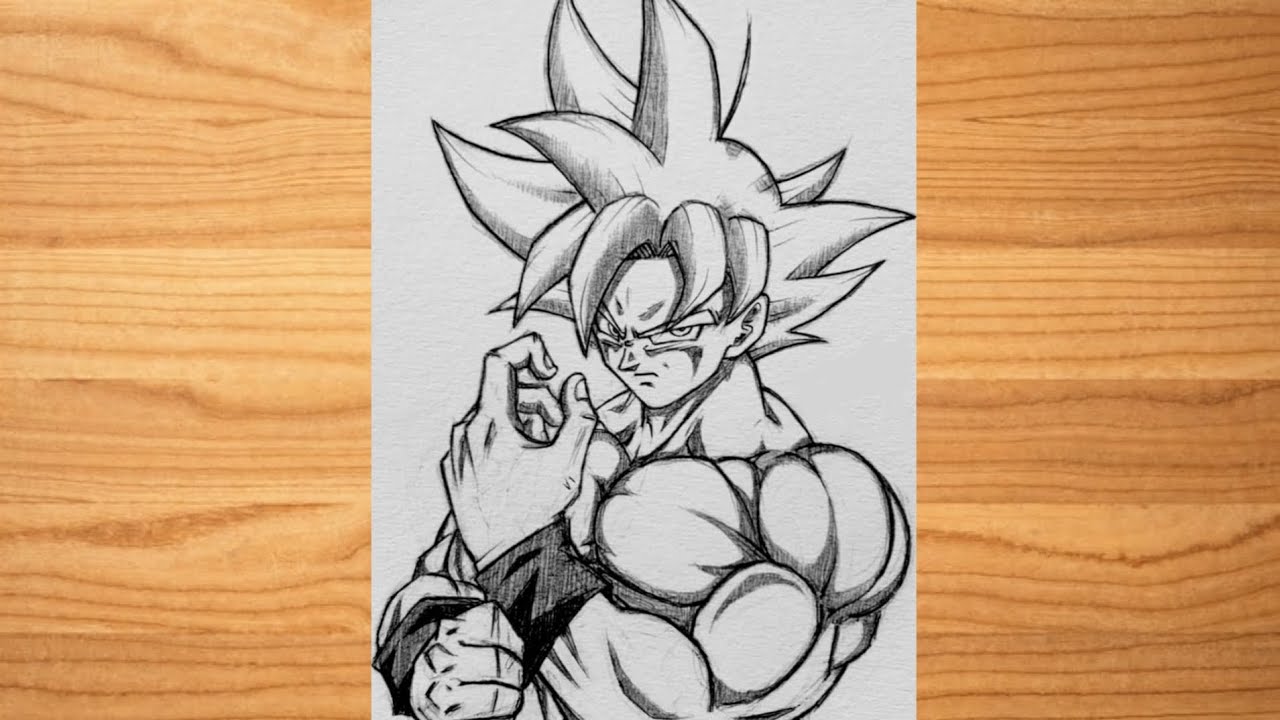 Easy Anime Drawing || How to Draw Goku || Goku Drawing Tutorial for beginners